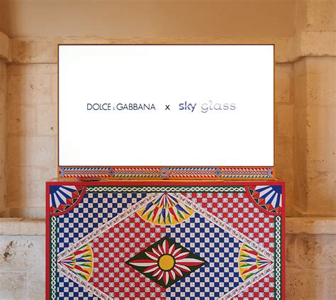 sky glass dolce gabbana|Dolce&Gabbana and Sky: uniting art and innovation.